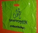 Everything Bicycles - : Plastic Shopping Bag from Kryptonite, the Lock Company: Bags with Bike Designs or Industry Names (paper, plastic, fabric, etc.)