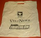 Everything Bicycles - : Plastic Shopping Bag from VeloNews and Inside Triathlon Magazines: Bags with Bike Designs or Industry Names (paper, plastic, fabric, etc.)