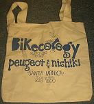 Everything Bicycles - : Cloth Book Bag from Bikecology-Santa Monica, CA: Bags with Bike Designs or Industry Names (paper, plastic, fabric, etc.)