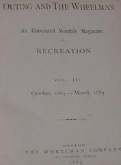 Everything Bicycles - : Oct-1883 Introduction Page of Outing And The Wheelman, An Illustrated Magazine, Vol-3, No-1 (Original, not a reprint): Books-Antique