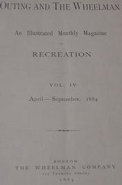 Everything Bicycles - : April-1884 Introduction Page of Outing And The Wheelman, An Illustrated Magazine, Vol-4, No-1 (Original, not a reprint): Books-Antique