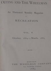 Everything Bicycles - : Oct-1884 Introduction Page of Outing And The Wheelman, An Illustrated Magazine, Vol-5, No-1 (Original, not a reprint): Books-Antique