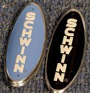 Everything Bicycles - : SCHWINN (without CHICAGO under the rivet hole): Nameplates (Head Badges)