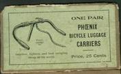 Everything Bicycles - : c.1880`s PHOENIX BICYCLE LUGGAGE CARRIER STRAPS for Ordinaries (on the handlebar): Bike Parts & Sundries-Vintage & Classic (Various items)