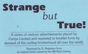 Everything Bicycles - : c.1942 STRANGE BUT TRUE by Wheeler (reprint, not an Original) : Books-Antique