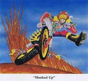 Everything Bicycles - : `Hooked Up` in full color-MX by Dale Davis: Art, BMX & MX