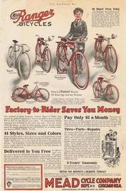 Everything Bicycles - : 1923Mead Ranger Bicycles in THE AMERICAN BOY Magazine: Magazine&Periodical Articles & Advertisements-cut out pages (1949 & earlier)