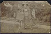 Everything Bicycles - : UK Postcard Bike with Flags from Mary to J. Macpherson: Post Cards-Antique
