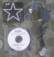 Protean Logic: Christmas Star with programming cable and software - 5mm blue LEDs: Board level kits (novelty)
